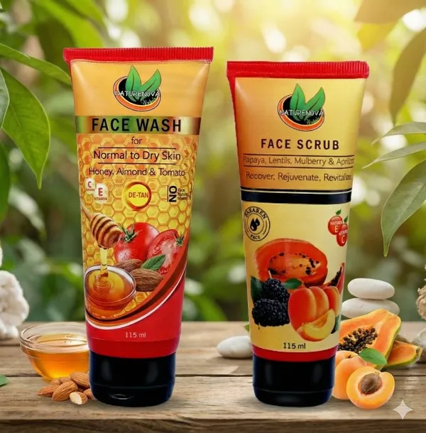 De-Tan_Face_Wash_(115_Ml)_&_Face_Scrub_(115_Ml)_Combo_Pack_Of_2_(2_Items_In_The_Set)