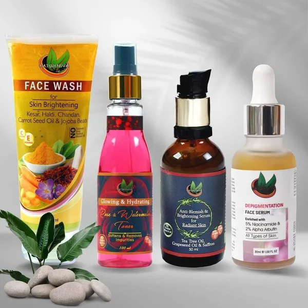 Brightening_Face_Wash_(115_Ml),_Toner_(100_Ml),_Depigmentation_Face_Serum_(30_Ml),_&_Anti-Blemish_&_Brightening_Serum_(50_Ml)_Combo_Pack_Of_4_(4_Items_In_The_Set)