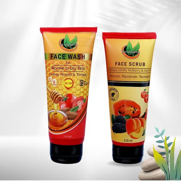 De-Tan_Face_Wash_(115_Ml)_&_Face_Scrub_(115_Ml)_Combo_Pack_Of_2_(2_Items_In_The_Set)