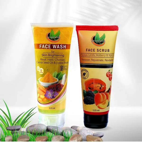 Skin_Brightening_Face_Wash_(115_Ml)_&_Face_Scrub_(115_Ml)_Combo_Pack_Of_2_(2_Items_In_The_Set)