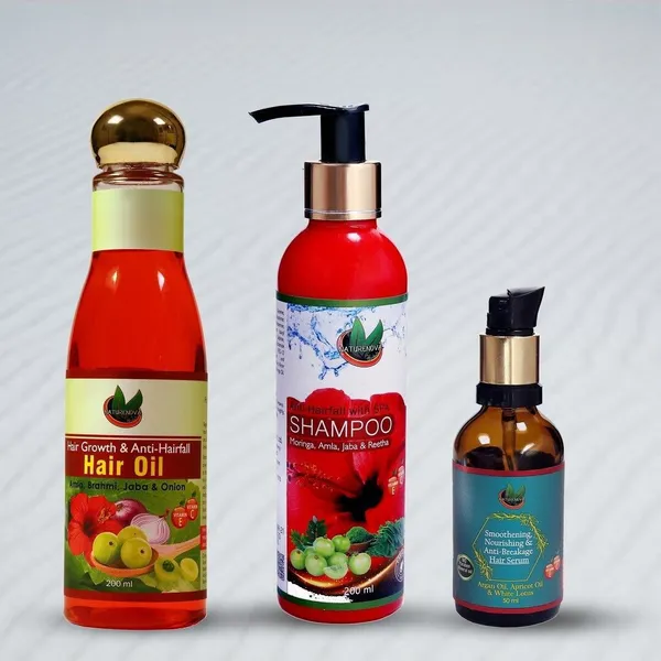 Anti_Hairfall_Shampoo_(200_Ml),_Hair_Serum_(50_Ml)_&_Hair_Oil_(200_Ml)_Combo_Pack_Of_3_(3_Items_In_The_Set)