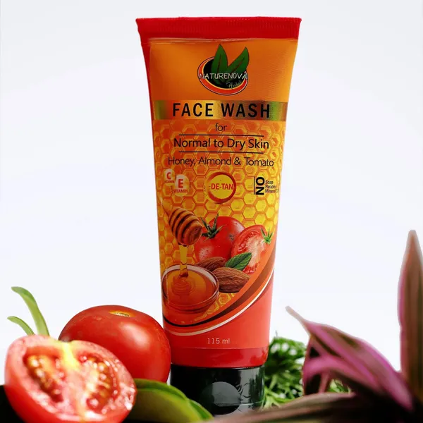 De-Tan_Face_Wash_For_Normal_To_Dry_Skin_(Honey,_Almond_And_Tomato)_|_Vitamin_C_&_Vitamin_E_|_No_Paraben,_Soap,_Mineral_Oil_Face_Wash_(115_Ml)