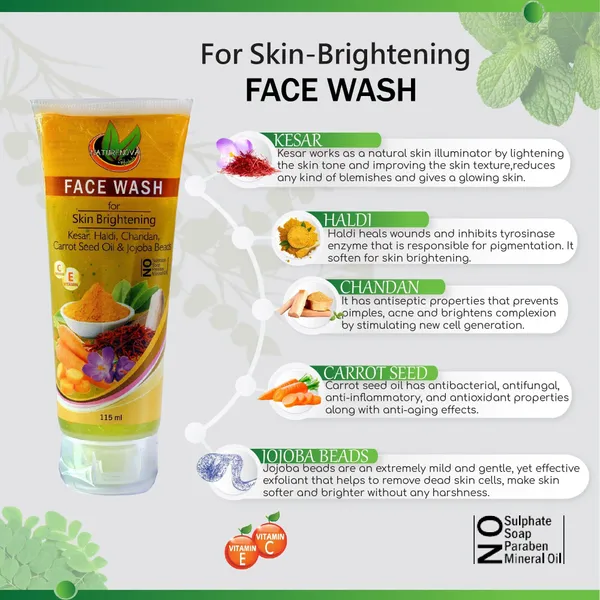 For_Skin_Brightening_Face_Wash_(Kesar,_Haldi,_Chandan_With_Jojoba_Beads)_|_Vitamin_C_&_Vitamin_E_|_No_Sulphate,_Paraben,_Soap,_Mineral_Oil_Face_Wash_(115_Ml)