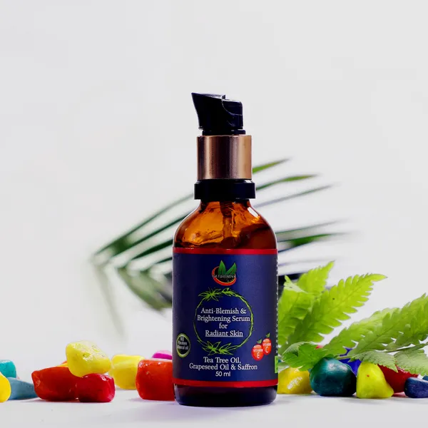 Anti-Blemish_&_Brightening_Serum_For_Radiant_Skin_(Tea_Tree_Oil,_Grape_Seed_Oil_And_Saffron)_|_Vitamin_C_&_Vitamin_E_|_No_Paraben,_Mineral_Oil_(50_Ml)