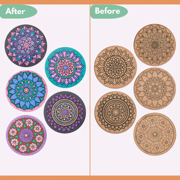 Unleash_Inner_Calm:_Mandala_Art,_Complete_Diy_Set_For_Mindful_Creation_&_Home_Decor_For_Adults_Kids_&_Beginners_-_5_Coasters_4_Inch_Each_With_A_Coaster_Holder