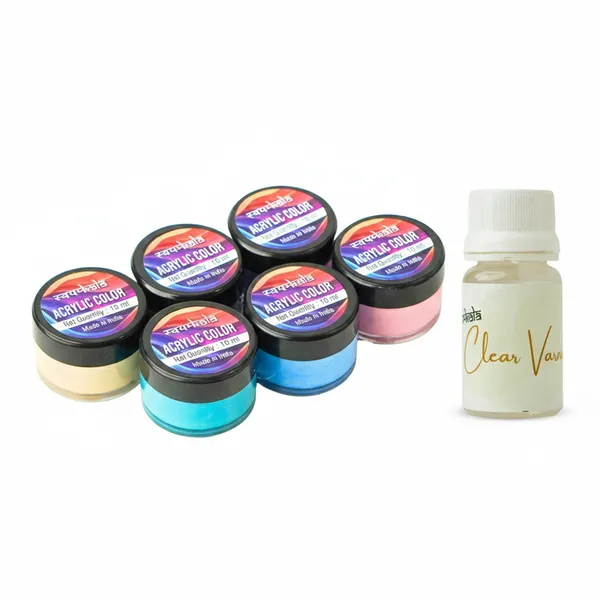 Soft_Pastel_Acrylic_Colour_Set_With_Varnish,_Smooth_&_Creamy_Crafting_Paints_And_Are_Non-Toxic,_Quick-Drying_Paints_For_Canvas_And_Secure_With_Varnish_(10Ml_Each_X_6_=_60_Ml_+_20Ml_Varnish)_(_Pastel_Pink,_Sky_Blue,_Mint_Green,_Lemon_Chiffon,_Lavender,_Grey_)