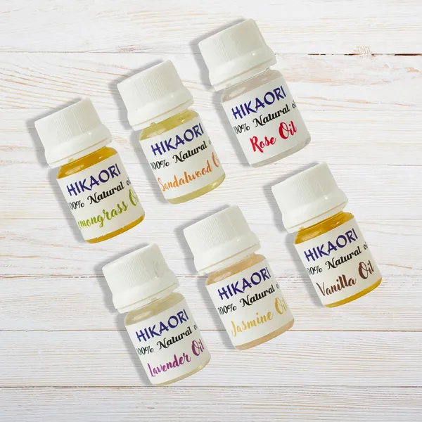Pure_Set_Of_6_Essential_Oil_For_Candle_Making_(_Rose,_Lavender,_Sandalwood,_Jasmine,_Lemongrass,_Vanilla_)_And_Fill_Your_Home_With_Rose_Aroma_(10Ml_Each_X_6_=_60_Ml)