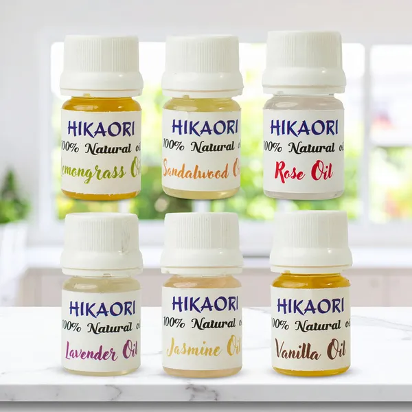 Pure_Set_Of_6_Essential_Oil_For_Candle_Making_(_Rose,_Lavender,_Sandalwood,_Jasmine,_Lemongrass,_Vanilla_)_And_Fill_Your_Home_With_Rose_Aroma_(10Ml_Each_X_6_=_60_Ml)