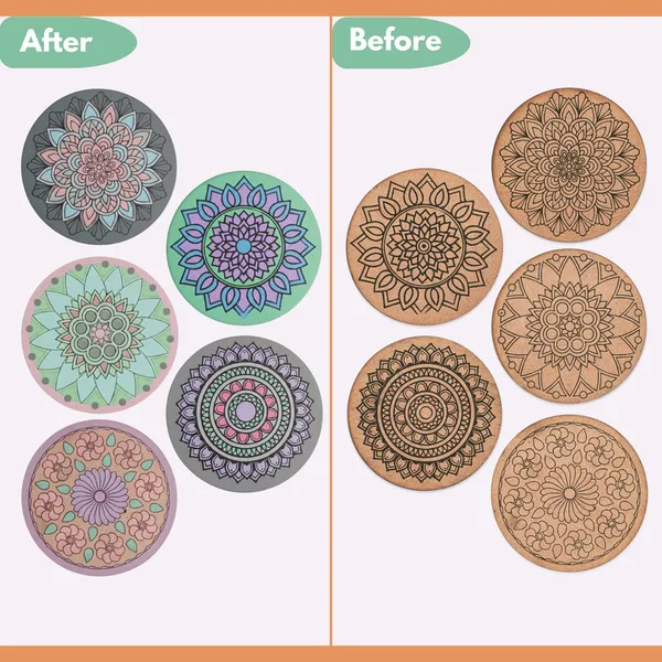 Unleash_Inner_Calm:_Mandala_Art_Kit,_Complete_Diy_Set_For_Mindful_Creation_&_Home_Decor_For_Adults_Kids_&_Beginners_-_5_Premarked_Coasters_4_Inch_Each_With_A_Coaster_Holder