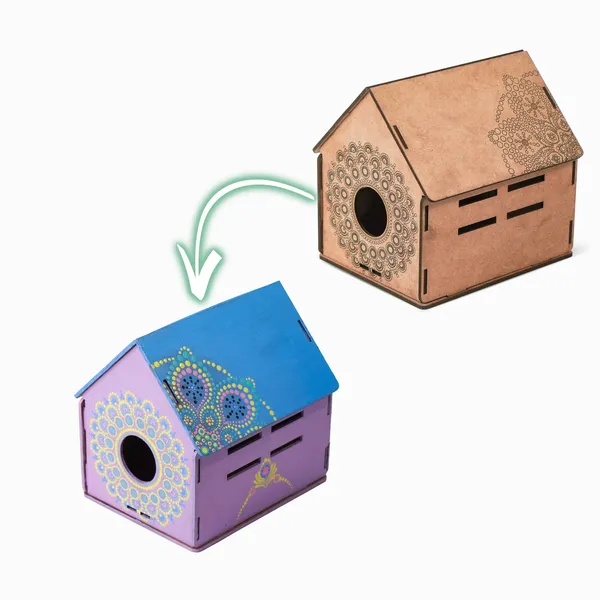 Unique_Mandala_Birdhouse_Diy_Kit,_Unfinished_Wooden_Craft_Project_For_Adults_&_Kids_And_Fun_Craft_Activity_For_Relaxation_&_Mindfulness,_Begginer_Friendly_With_Premarked_Designs.