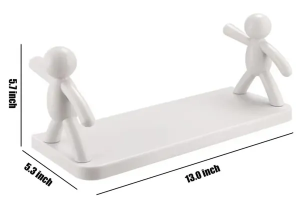 White_Premium_Quality_Plastic_Man_Wall_Stand