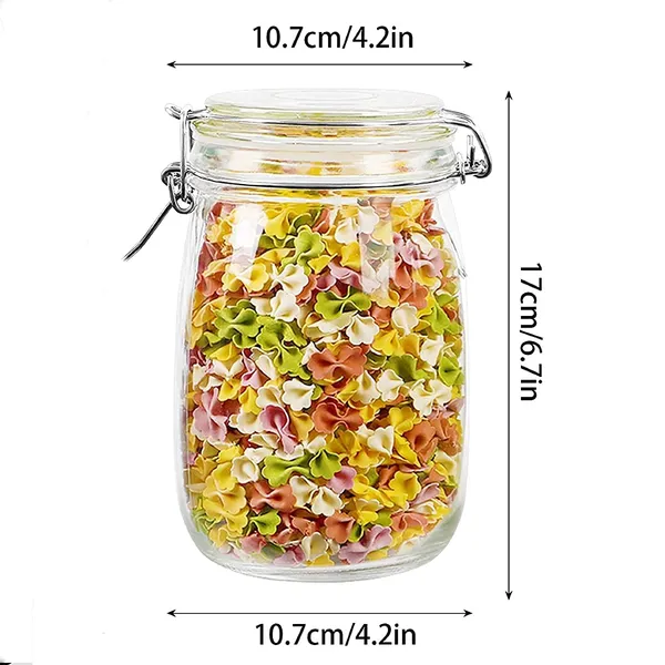 Transparent_Sealed_Glass_Jar_Food_Storage_Container_With_Buckled_Airtight_Lid_Transparent_Glass_Kitchen_Counter_Storage_Jar_1000Ml_For_Cereals_Snacks_Sugar_Coffee_Tea_Dry_Fruits_(1_Circular)