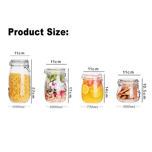 Transparent_Sealed_Glass_Jar_Food_Storage_Container_With_Buckled_Airtight_Lid_Transparent_Glass_Kitchen_Counter_Storage_Jar_1000Ml_For_Cereals_Snacks_Sugar_Coffee_Tea_Dry_Fruits_(2_Circular)