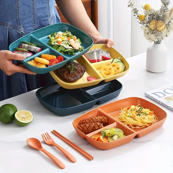 Dark_Green_Unbreakable_&_Reusable_&_Eco_Friendly_Dinner_Dishes_For_Sushi_Side_Dish_Fruit_Appetizer_Cake_Rice_Ice_Cream_Dishwasher_&_Microwave_Safe_(Pack_Of_2)