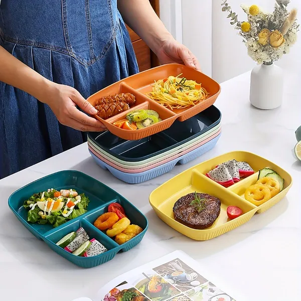 Dark_Green_Unbreakable_&_Reusable_&_Eco_Friendly_Dinner_Dishes_For_Sushi_Side_Dish_Fruit_Appetizer_Cake_Rice_Ice_Cream_Dishwasher_&_Microwave_Safe_(Pack_Of_2)