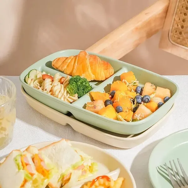 Nordic_Green_Unbreakable_&_Reusable_&_Eco_Friendly_Dinner_Dishes_For_Sushi_Side_Dish_Fruit_Appetizer_Cake_Rice_Ice_Cream_Dishwasher_&_Microwave_Safe_(Pack_Of_2)