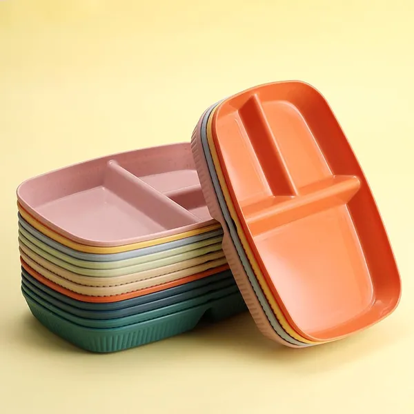Multicolor_Unbreakable_&_Reusable_&_Eco_Friendly_Dinner_Dishes_For_Sushi_Side_Dish_Fruit_Appetizer_Cake_Rice_Ice_Cream_Dishwasher_&_Microwave_Safe_(Pack_Of_2)