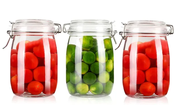 Transparent_Sealed_Glass_Jar_Food_Storage_Container_With_Buckled_Airtight_Lid_Transparent_Glass_Kitchen_Counter_Storage_Jar_1000Ml_For_Cereals_Snacks_Sugar_Coffee_Tea_Dry_Fruits_(3_Circular)