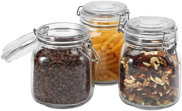 Transparent_Sealed_Glass_Jar_Food_Storage_Container_With_Buckled_Airtight_Lid_Transparent_Glass_Kitchen_Counter_Storage_Jar_1000Ml_For_Cereals_Snacks_Sugar_Coffee_Tea_Dry_Fruits_(Pack_Of_3_Square)