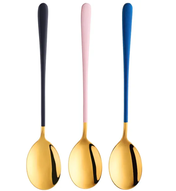 Multicolor_8_Inch_Stainless_Steel_Round_Head_Soup_Spoons_Modern_Thick_Long_Handle_Sus304_Korean_Spoon_Dinner_Metal_Spoons_For_Soup_Grain_Dessert_Milk_Tea_Coffee_(_Pack_Of_3_)