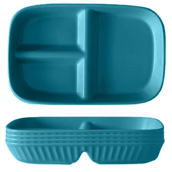 Dark_Green_Unbreakable_&_Reusable_&_Eco_Friendly_Dinner_Dishes_For_Sushi_Side_Dish_Fruit_Appetizer_Cake_Rice_Ice_Cream_Dishwasher_&_Microwave_Safe_(Pack_Of_4)