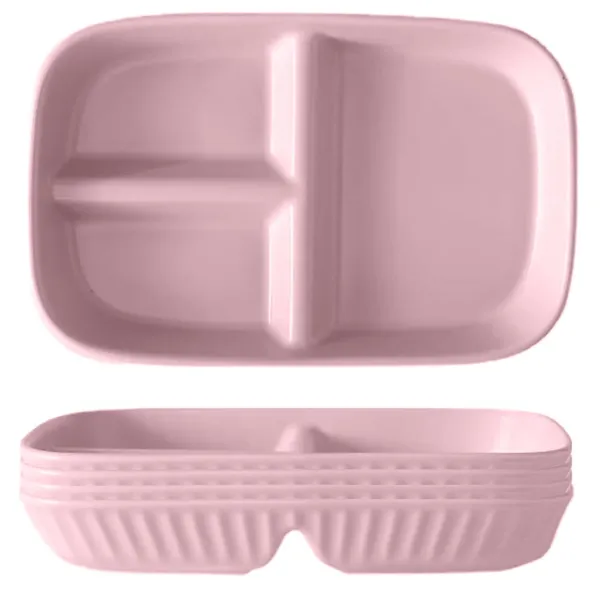 Pink_Unbreakable_&_Reusable_&_Eco_Friendly_Dinner_Dishes_For_Sushi_Side_Dish_Fruit_Appetizer_Cake_Rice_Ice_Cream_Dishwasher_&_Microwave_Safe_(Pack_Of_4)