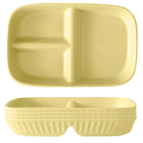 Yellow_Unbreakable_&_Reusable_&_Eco_Friendly_Dinner_Dishes_For_Sushi_Side_Dish_Fruit_Appetizer_Cake_Rice_Ice_Cream_Dishwasher_&_Microwave_Safe_(_Pack_Of_4)