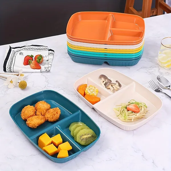 Multicolor_Unbreakable_&_Reusable_&_Eco_Friendly_Dinner_Dishes_For_Sushi_Side_Dish_Fruit_Appetizer_Cake_Rice_Ice_Cream_Dishwasher_&_Microwave_Safe_(Pack_Of_4)