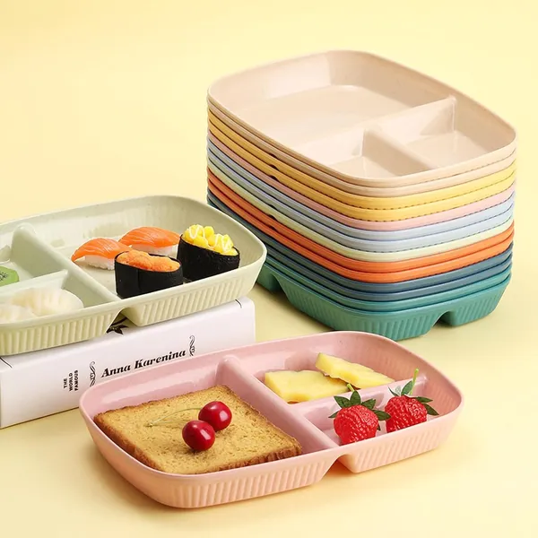 Multicolor_Unbreakable_&_Reusable_&_Eco_Friendly_Dinner_Dishes_For_Sushi_Side_Dish_Fruit_Appetizer_Cake_Rice_Ice_Cream_Dishwasher_&_Microwave_Safe_(Pack_Of_4)