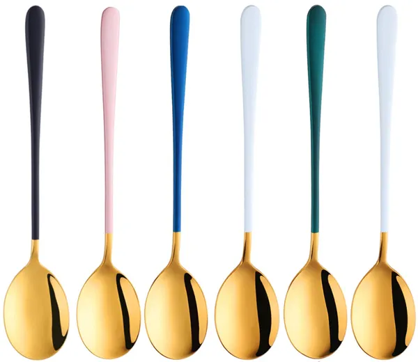 Multicolor_8_Inch_Stainless_Steel_Round_Head_Soup_Spoons_Modern_Thick_Long_Handle_Sus304_Korean_Spoon_Dinner_Metal_Spoons_For_Soup_Grain_Dessert_Milk_Tea_Coffee_(_Pack_Of_6_)