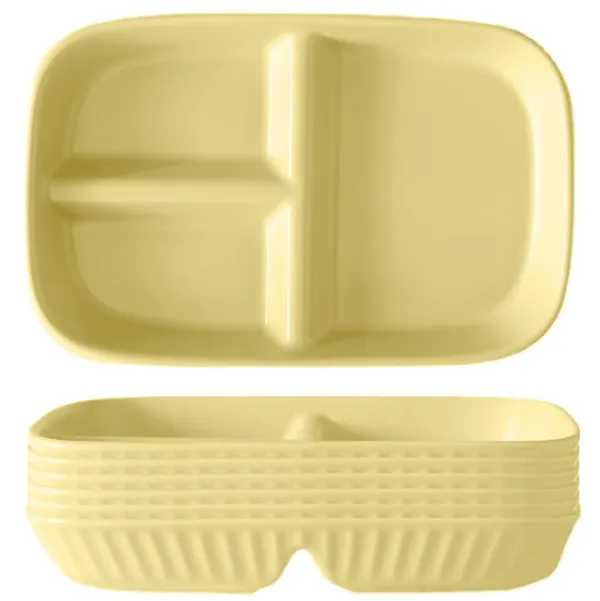 Yellow_Unbreakable_&_Reusable_&_Eco_Friendly_Dinner_Dishes_For_Sushi_Side_Dish_Fruit_Appetizer_Cake_Rice_Ice_Cream_Dishwasher_&_Microwave_Safe_(Pack_Of_6)