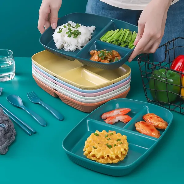 Multicolor_Unbreakable_&_Reusable_&_Eco_Friendly_Dinner_Dishes_For_Sushi_Side_Dish_Fruit_Appetizer_Cake_Rice_Ice_Cream_Dishwasher_&_Microwave_Safe_(Pack_Of_6)