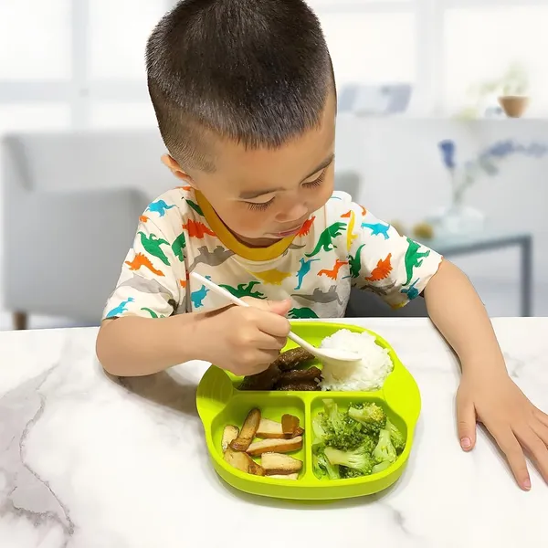 Green_Unbreakable_Silicone_Dish_For_Baby_Feeding_Divided_Plates_With_3_Strong_Suction_Cups_Dishwasher_&_Microwave_Oven_Safe_Bpa_Free_Non-Slip_Base_Babies