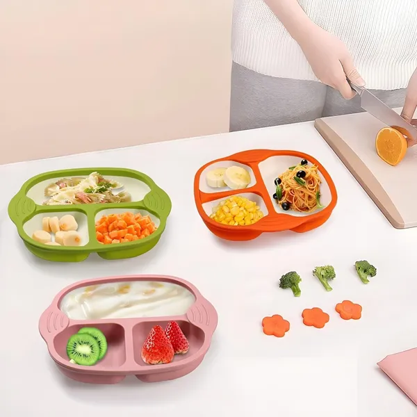 Pink_Unbreakable_Silicone_Dish_For_Baby_Feeding_Divided_Plates_With_3_Strong_Suction_Cups_Dishwasher_&_Microwave_Oven_Safe_Bpa_Free_Non-Slip_Base_Babies