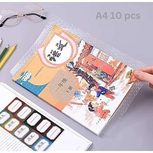 Transparent_A4_Transparent_Self-Adhesive_Book_Cover_Film_Waterproof_Matte_Protective_Case_10_Pieces_(Transparent_A4_(47_*_34)_20Pcs_Centimetres)