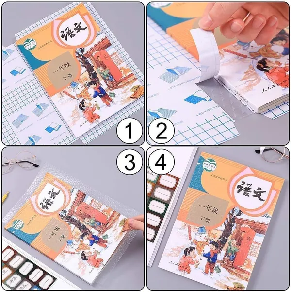 Transparent_[30_Pcs-_3_Different_Sizes_-10_Each]_Book_Biding_Cover_Transparent_Paper_Sticker_Book_Cover_Film_Waterproof_School_Textbook_Protective_Case_Cover_Cut_Self-Adhesive_Book_Cover