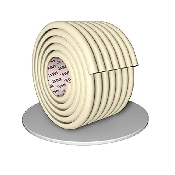 Cream_Dense_Furniture_Table_Wall_Edge_Protectors_Foam_Baby_Safety_Bumper_Guard_Protector_Table_Protection_Strip_6.5_Ft_Long_8_Cm_Wide