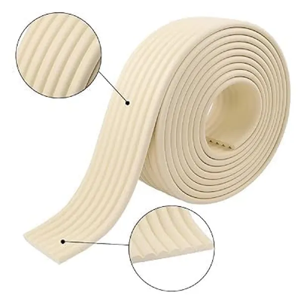 Cream_Dense_Furniture_Table_Wall_Edge_Protectors_Foam_Baby_Safety_Bumper_Guard_Protector_Table_Protection_Strip_6.5_Ft_Long_8_Cm_Wide