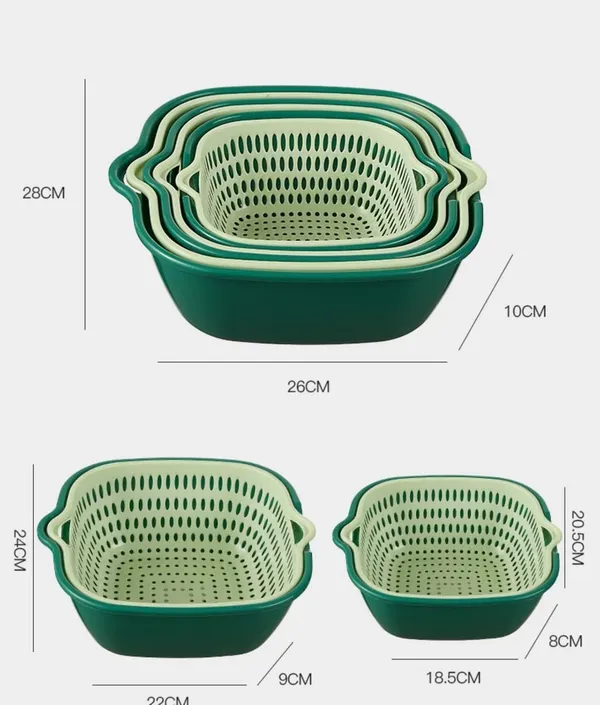 Green_Plastic_Pieces_Drain_Colander_Set_Vegetable_Washing_Baskets_And_Food_Strainer_Basin_Washing_Draining_Fruit_Bowls_For_Cleaning_Colander_Strainer_Portable_Set_(10X28X26_Cm)_(Set_Of_6)