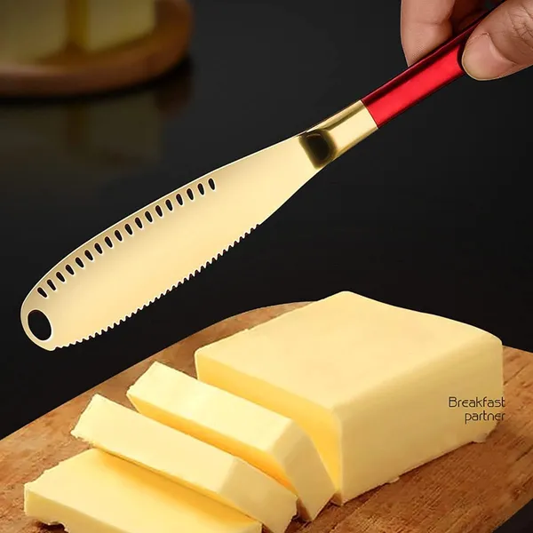 Red_Butter_Knife_Stainless_Steel_Butter_Spreader_Knife_Multifunctional_For_Cold_Butter_Spreader_With_Serrated_Edge_Butter_Knife_With_Hole_(_Pack_Of_1)