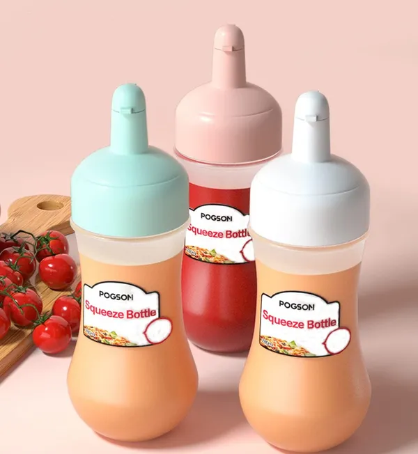 Transparent_Plastic_Porous_Squeeze_Squirt_Bottle_Flexible_Dispenser_Wide_Mouth_Container_Bottle_With_Attached_Cap_Sauce_Bottle_For_Ketchup_Oil_Salad_Dressing_Transparent_280Ml_(Pack_Of_2)