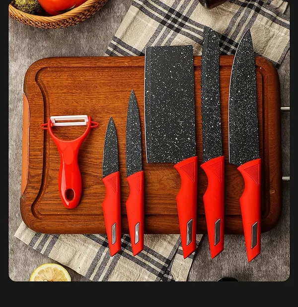 Red_Multipurpose_Luxurious_Pp_Marble_Coated_Combo_Professional_-_Meat_Butcher_Bread_Paring_Chef_Knife_With_Peeler_Ideal_For_Kitchen_Restaurant_&_Gifting_(Knife_E_Set_Of_6)