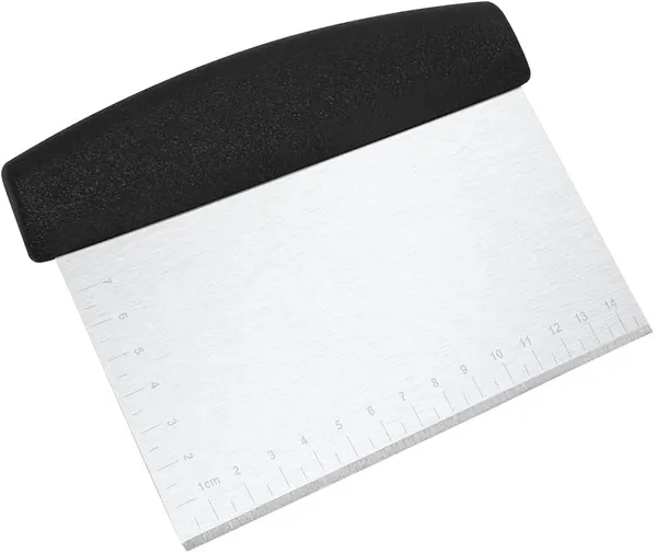 Black_Stainless_Steel_Dough_Bench_Scraper_And_Cake_Cutter_Multi-Purpose_Kitchen_Baking_Tool_With_Measurement_Scale_Handle