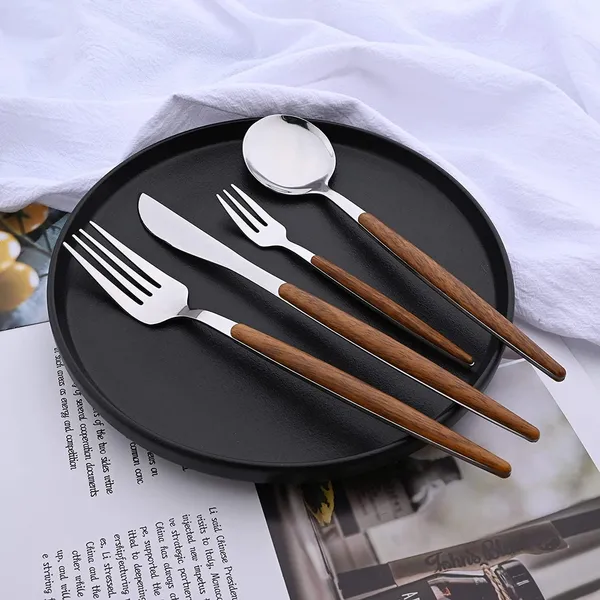 Gold_Stainless_Steel_Cutlery_Set_With_Wooden_Handles_5-Piece_Flatware_Set_Spoons_Forks_And_Knife_(_Pack_Of_5)