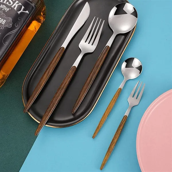 Gold_Stainless_Steel_Cutlery_Set_With_Wooden_Handles_5-Piece_Flatware_Set_Spoons_Forks_And_Knife_(_Pack_Of_5)