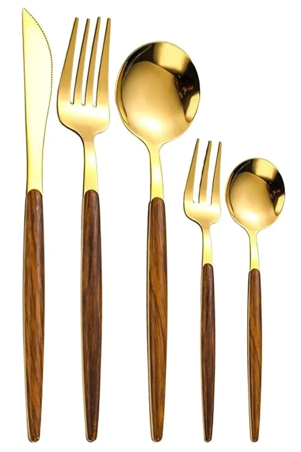 Silver_Stainless_Steel_Cutlery_Set_With_Wooden_Handles_5-Piece_Flatware_Set_Spoons_Forks_And_Knife_(Pack_Of_5)