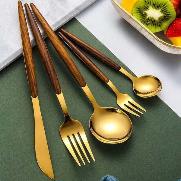 Silver_Stainless_Steel_Cutlery_Set_With_Wooden_Handles_5-Piece_Flatware_Set_Spoons_Forks_And_Knife_(Pack_Of_5)