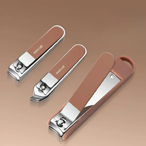 Brown_Essentials_Manicure_Set_Nail_Clippers_Kit_Manicure_Pedicure_Set_8_Pcs_Professional_Stainless_Steel_Pedicure_Care_Tools_Women_Travel_Grooming_Kit
