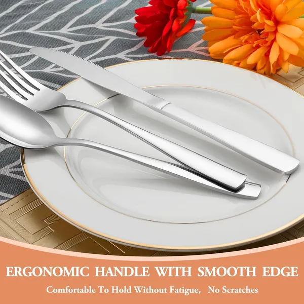 Silver_Tablware_Cutlery_Spoon_Set_4-Piece_En_Ware_Set_Stainless_Steel_Satin_Finish_Flatware_Knife_Fork_Spoon_Set_Kitchen_Utensils_Eating_Spoon_Set_Mixed_Cutlry_(Pack_Of_4_)