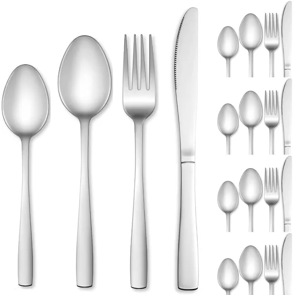 Silver_Tablware_Cutlery_Spoon_Set_4-Piece_En_Ware_Set_Stainless_Steel_Satin_Finish_Flatware_Knife_Fork_Spoon_Set_Kitchen_Utensils_Eating_Spoon_Set_Mixed_Cutlry_(Pack_Of_20_)